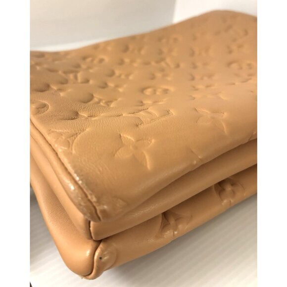 Louis Vuitton Coussin PM Camel Bag Monogram Lambskin Leather Gold Chain Purse - Picture 2 of 16